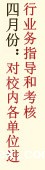 四月份：对院内各单位进行业务指导和考核